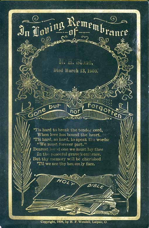 N. H. Stone Remembrance